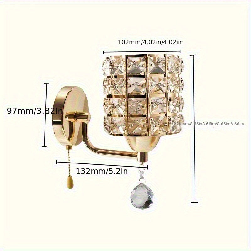 1 aplique de pared redondo ajustable con diseño industrial de metal, interruptor de cadena, montaje semiempotrado, cableado para 110V-240V, sin bombilla incluida - luz de pared moderna para decoración de hogar u oficina, iluminación ajustable|Aplique de