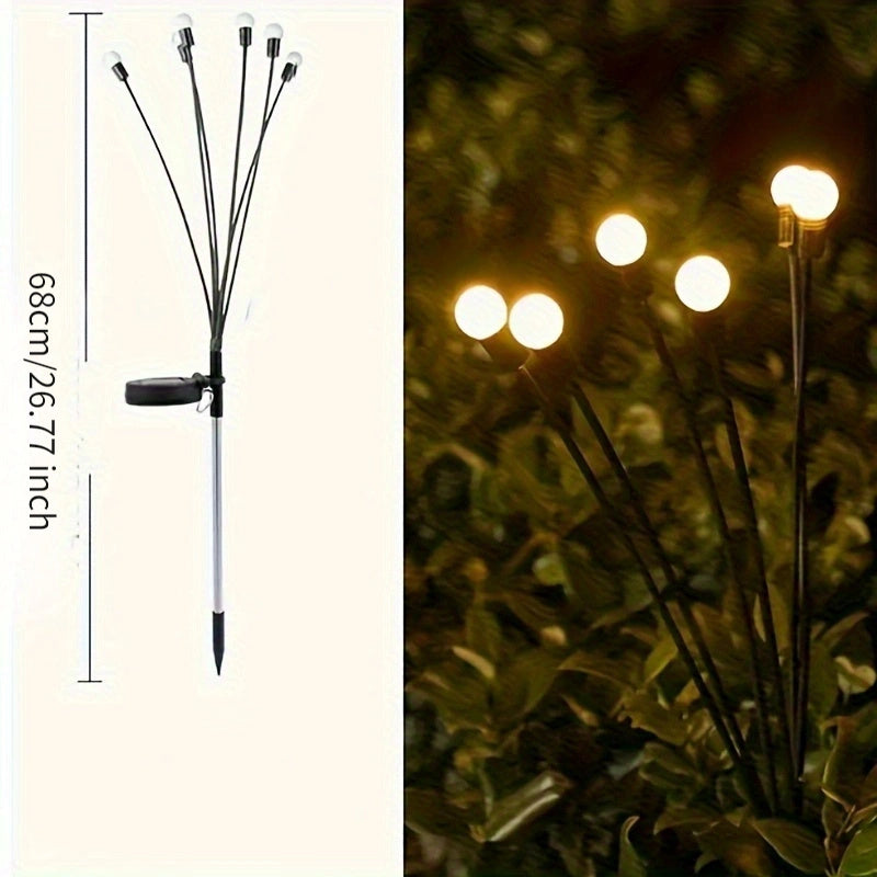 1 pza. Lámpara Solar Firefly: Añade un brillo mágico a tu jardín, fiesta o evento para Navidad, Halloween, Acción de Gracias, Pascua, regalo de Halloween.