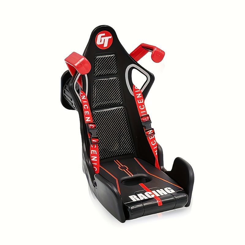 Soporte de teléfono para ventilación de aire GT Racing - Rotativo, montaje universal de GPS para iPhone 13, 12, Xiaomi, Samsung | Diseño duradero de plástico, negro y rojo con logotipo "RACING", perfecto para uso en coche, camión o RV, montaje de GPS | S