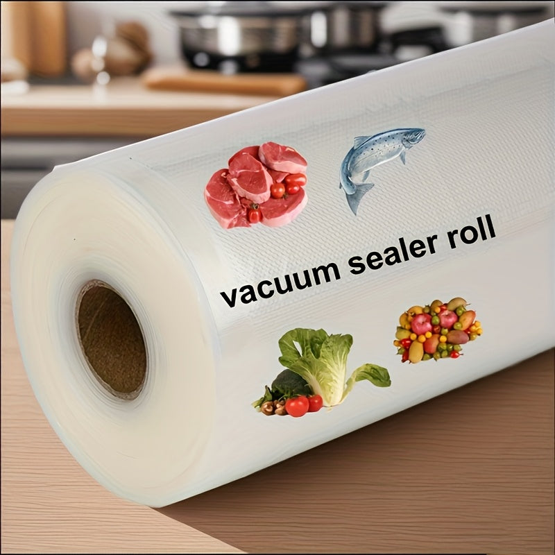 1 Rollo de Bolsas para Almacenamiento de Vacío - Opciones 20cm×10m o (20/25/30cm)×15m - Plástico Grueso de Calidad Comercial para Congelación, Sous Vide y Preparación de Comidas, Sellado Hermético, Libre de BPA y Resistente, Compatible con Todas las Sela