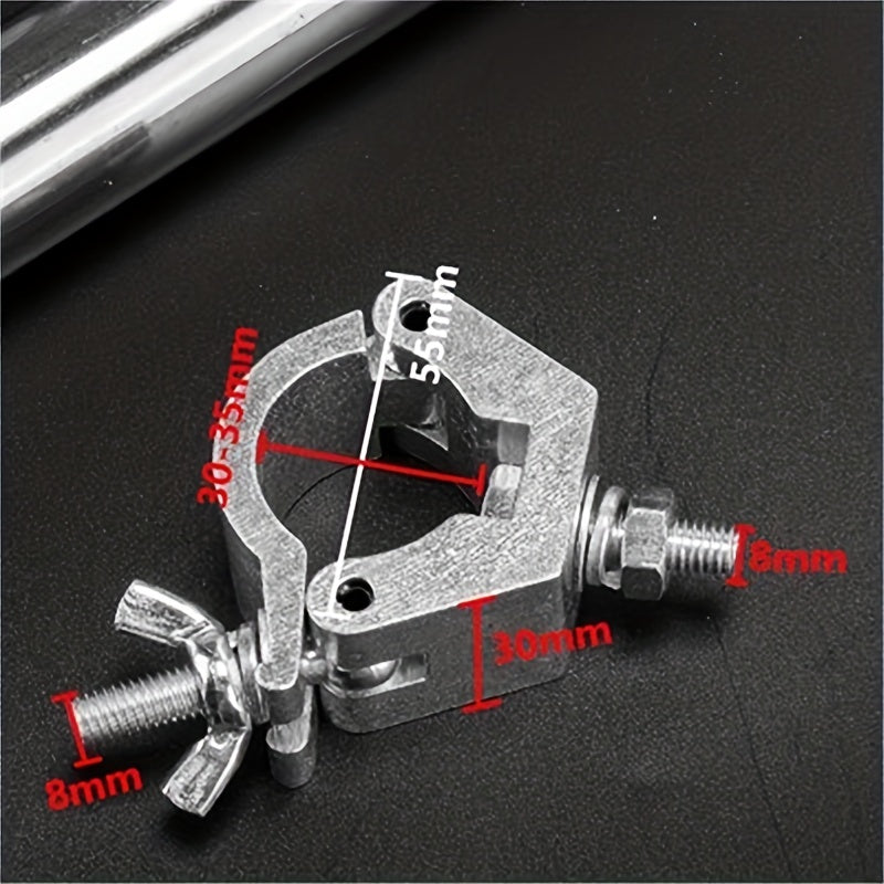 Fijador de aleación de aluminio, hebilla universal cruzada, hebilla de andamio, hebilla de conexión de tubo circular, gancho de luz de escenario, hebilla simple, hebilla de doble anillo ¡Feliz Eid Al-Adha!