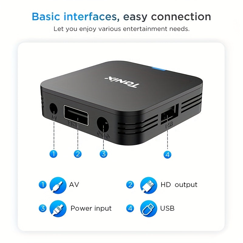 Tanix TX1 Mini TV Box Android 10.0, Soporte para Video 4K UHD con WIFI