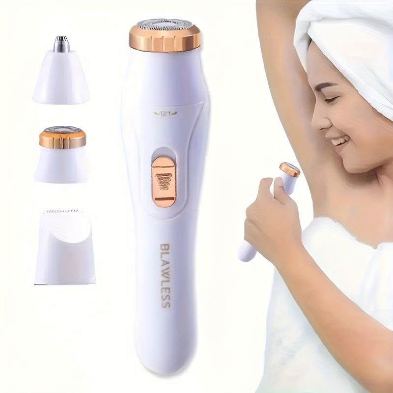 Un kit de afeitado de vello corporal versátil para mujeres, con una capacidad de almacenamiento de 150 mAh y una batería de litio de carga rápida, perfecto para el cuidado personal.