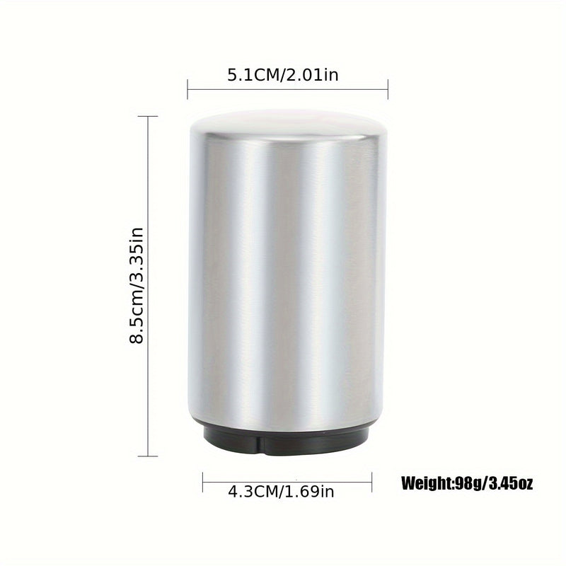 Abrebotellas magnético de acero inoxidable, abridor de tapas a presión, automático con sistema push-pull, ideal para hoteles, cenas familiares, bares y restaurantes (1 unidad)