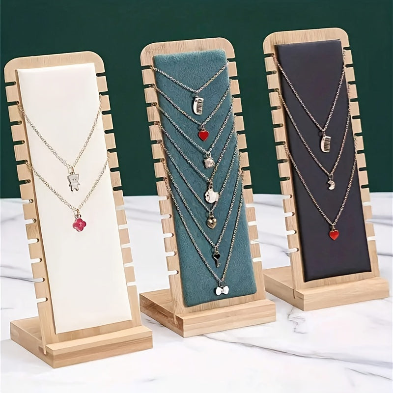 Elegante Soporte de Madera para Collares: Exhibe tu Colección de Joyas con Estilo, Premium Soporte de Madera para Pendientes: Eleva tu Presentación de Joyas, Elegante Bandeja de Madera para Pulseras: Mejora tu Exposición de Joyas