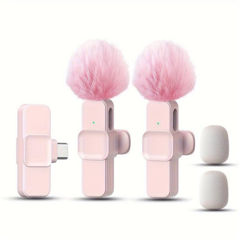 Micrófono sin varillas con Clip de XIAOLO, Conexión Inalámbrica, Control de Voz 2-1 y Grabación con Un Toque, Omnidireccional 360°, Recargable por USB-C, Reducción de Ruido para Transmisiones en Vivo, Podcasts, Vlogging, Equipo de Audio para Streaming |