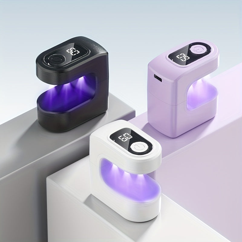 1 pieza - Secador de uñas inalámbrico y lámpara de curado FEIYBA - Cargado por USB, batería de litio, sin fragancia, ideal para la aplicación de esmalte de uñas de gel, regalo perfecto para, herramientas de arte de uñas