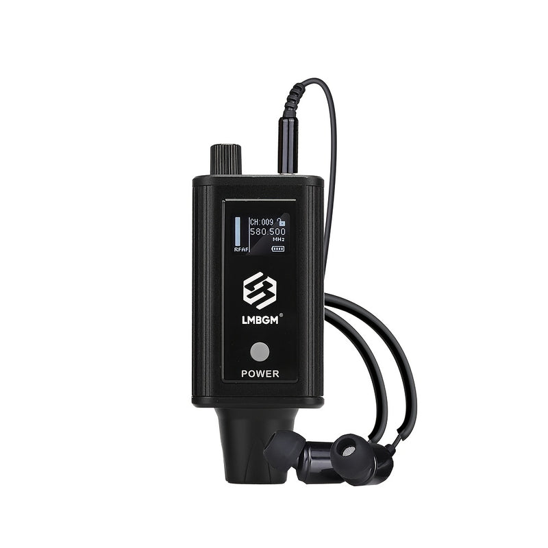 Sistema de monitoreo inalámbrico UHF LMBGM, recargable por USB, con auriculares, múltiples receptores, para escenario, estudio, iglesia, actuación, karaoke.