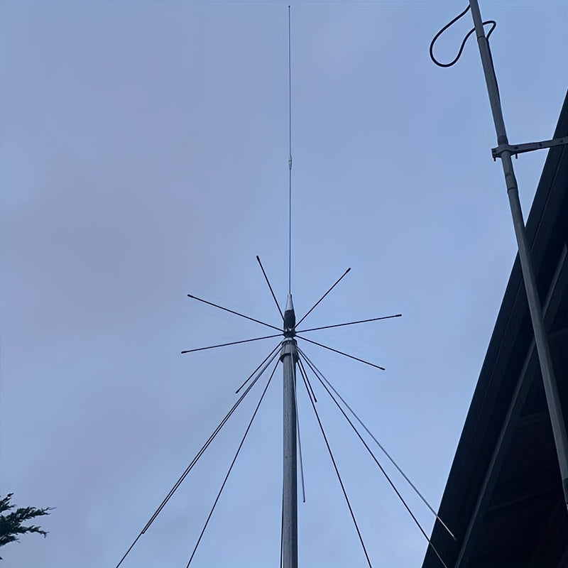 Antena Discone D3000N con Diamantes para Escáneres de Policía GMRS 25-3000MHz, Compatible con GMRS FM 1090MHz UHF VHF HF, con Cable de 10 Metros PL-259 SMA BNC