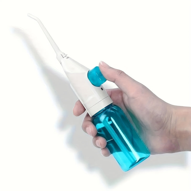 Irrigador bucal de alta presión para el hogar portátil Limpieza de dientes con agua hilo dental manual de alta presión limpiador de dientes