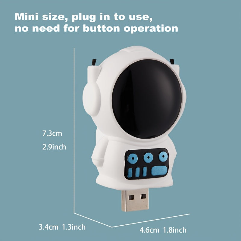 Purificador de aire Space Explorer Mini, Plug and Play, Sin operación de botón, Filtración automática 24/7, Esencial para el hogar, Portátil para uso en coche, Material de plástico, Alimentado por USB, Baja tensión ≤36V