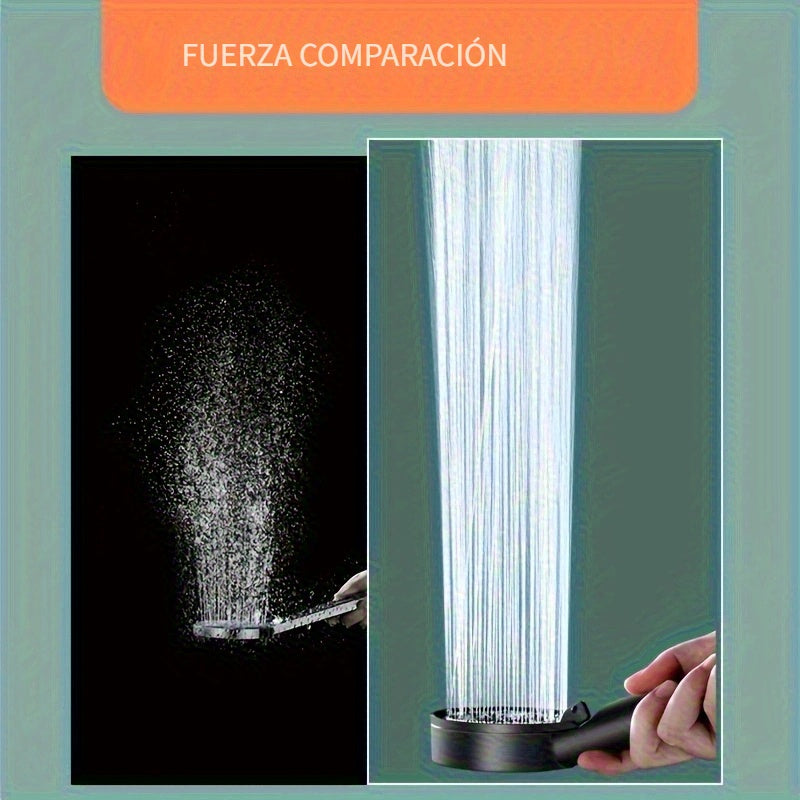 1 unidad, Cabezal de ducha multifuncional con 5 modos de alta presión, accesorio de baño ahorrador de agua, ducha de mano ajustable para una mejor experiencia de baño
