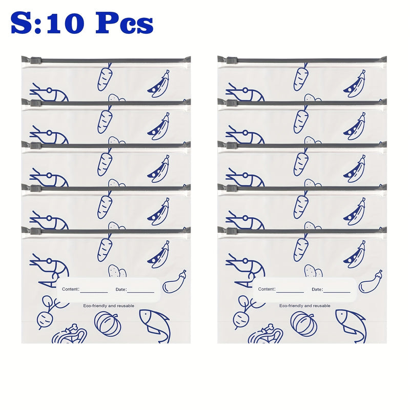 Paquete de 10 Bolsas Reutilizables de Aluminio Selladas - Herméticas y Antihumedad para Congelación, Preparación de Comidas, Gran Capacidad | Sin BPA, Material Apto para Alimentos, Lavado a Mano, Diseño Cuadrado, Ideales para Snacks, Verduras, Carne, Con