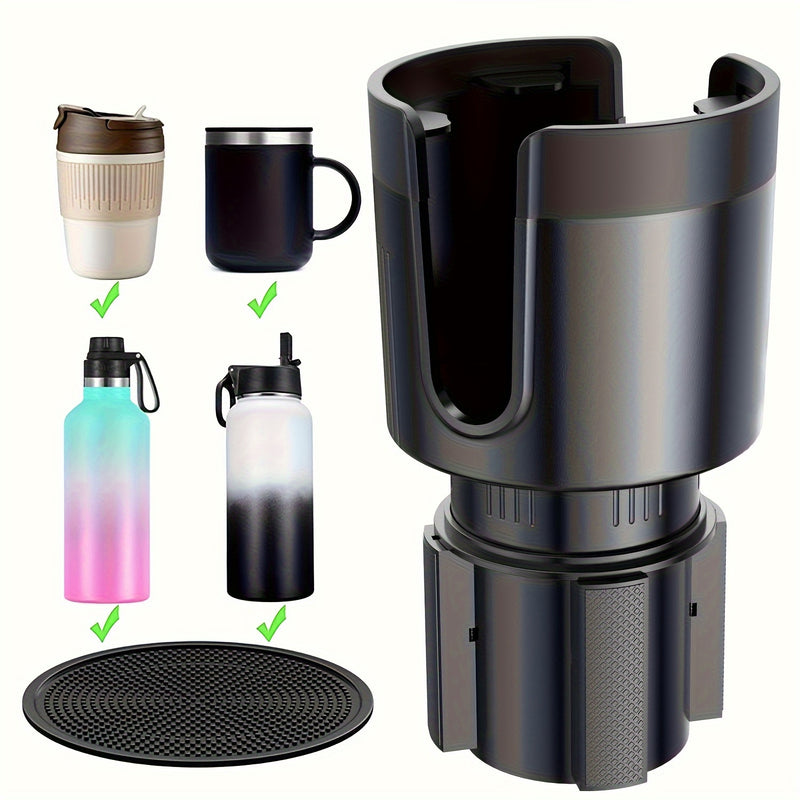 1pc Soporte Ajustable para Vaso de Coche, Material PP, Portavasos Multifuncional para Tablero, Tipo Universal, Compatible con Botellas Grandes de 26/32/40 Onzas (8.13cm-9.65cm)