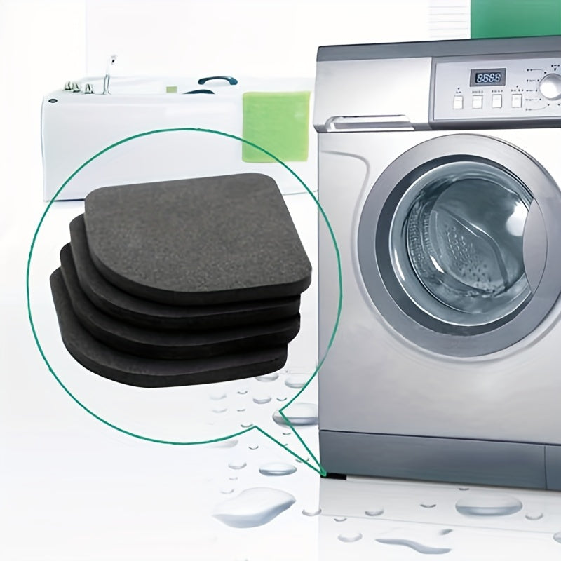 4 Piezas, Almohadillas Estabilizadoras Antideslizantes, Alfombrilla Universal Antideslizante Para Muebles Y Lavadora, Protector De Suelo Silencioso, Plástico Duradero