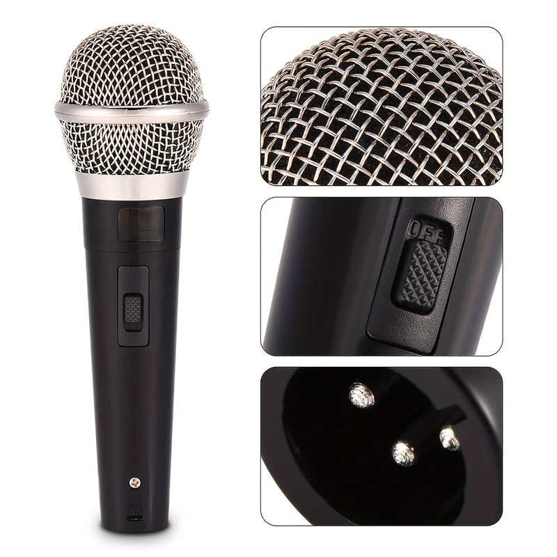 Micrófonos dinámicos con cable para cantar con TV y computadora, micrófono de mano para configuración de amplificador.