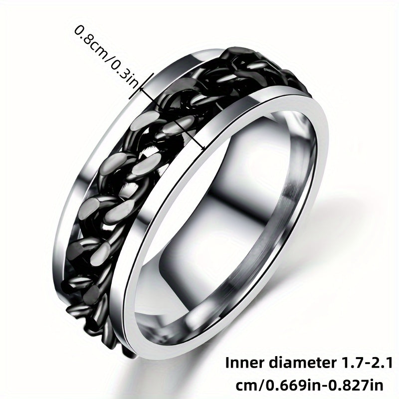 1 pieza, Anillo de Cadena Giratorio Creativo, Abrebotellas, Diseño Sencillo, Regalo de Navidad