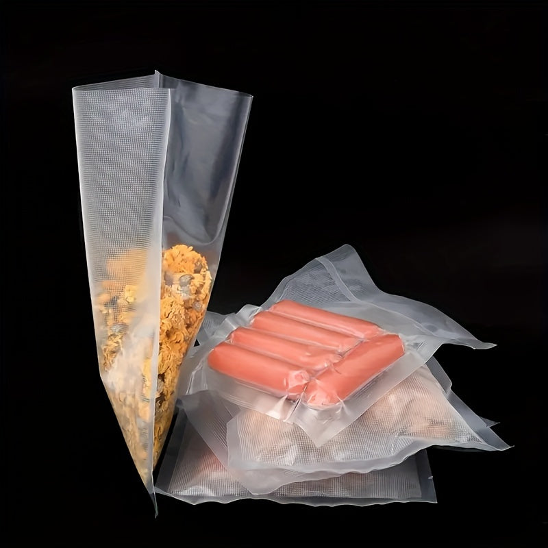 50 unids/lote bolsas de vacío para alimentos, bolsas selladoras al vacío, bolsas de envasado al vacío para máquina selladora al vacío, bolsas de almacenamiento selladoras al vacío herramienta de cocina preservación de alimentos frescos - Accesorios de su