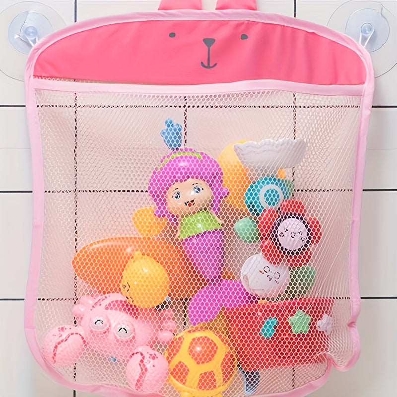 1pc Bolsa de almacenamiento de juguetes de playa creativos con bolsillo de recolección de conchas, organizador de colgar plegable, estantería de tela multifuncional para varios tipos de habitaciones - 1pc