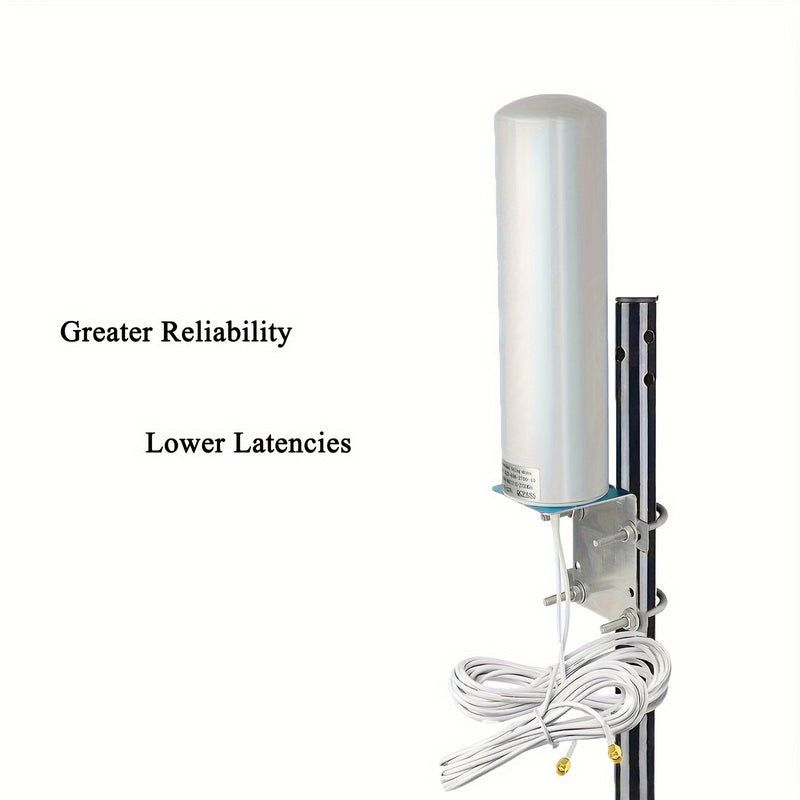 Antena Omni-Direccional 4G LTE para Router Móvil Exterior, Antenas 2X2 MIMO con Alto Ganancia de 28dBi y Cable SMA Macho de 5 Metros
