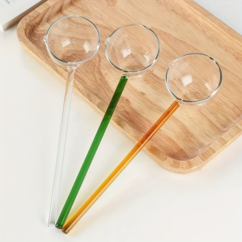 Cuchara De Sopa De Vidrio, Cuchara Con Mango De Vidrio De Borosilicato Alto, Cuchara De Servicio Transparente, Utensilio De Cocina Transparente, Accesorios De Mesa, Cubiertos
