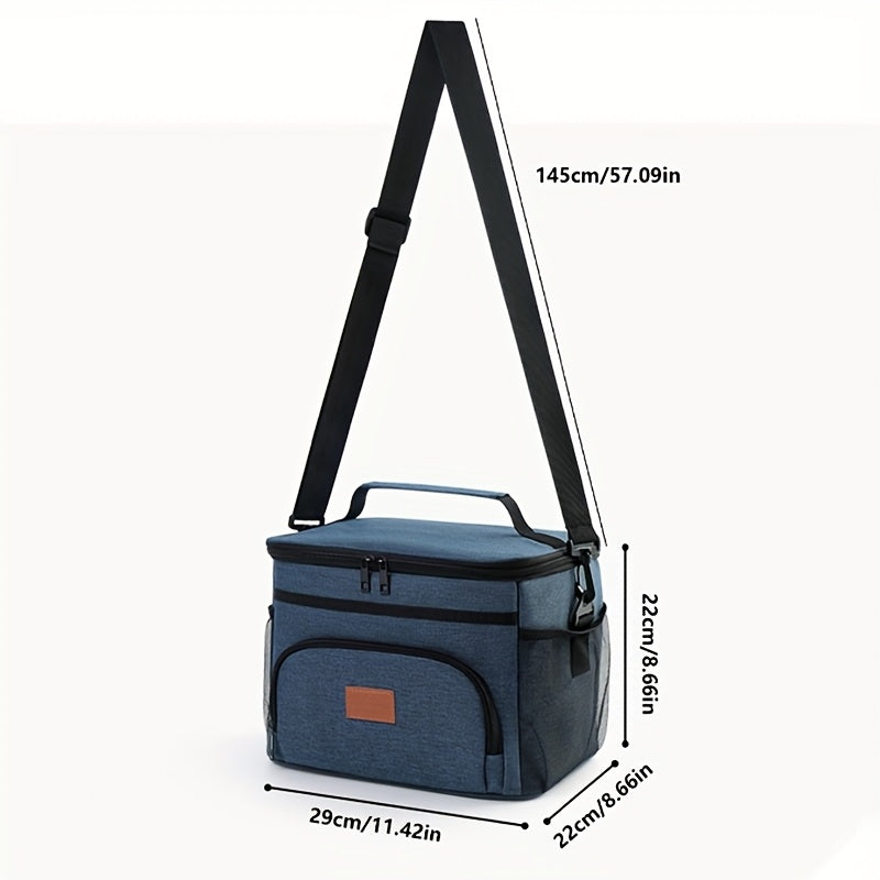 Nevera Térmica para Almuerzo Aislada y Antifugas, Bolsa de Transporte para Picnic al Aire Libre con Capas Reforzadas, Ideal para Escuela o Viajes – Bolsa Térmica para Comida No Alimentaria