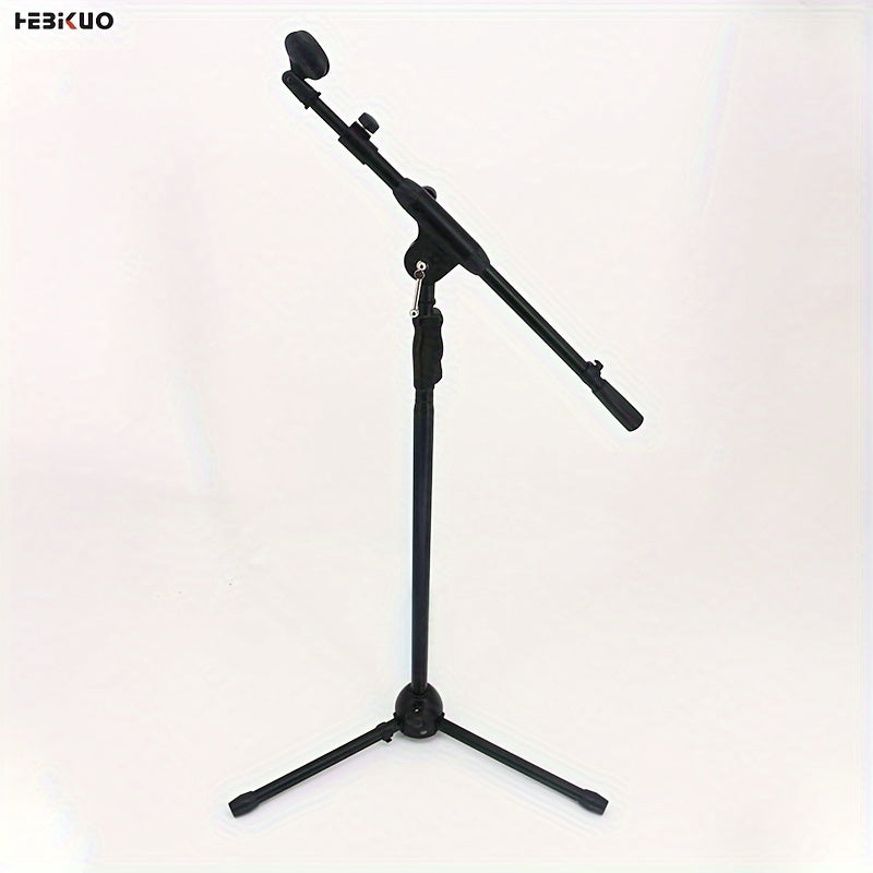 Soporte de Micrófono Metálico HEBIKUO de Alta Resistencia con Elevación Hidráulica Ajustable y Diseño de Mano para Actuaciones En Vivo