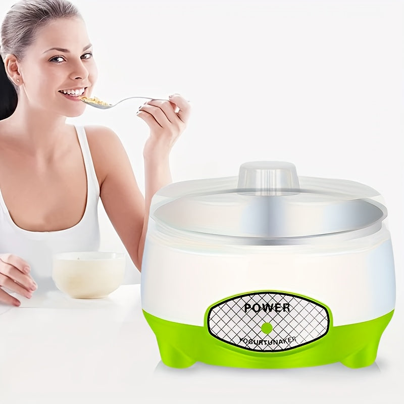 Fabricante de yogur para el hogar, máquina de vino de frutas, fabricante de queso con termómetro, olla interior de acero inoxidable.