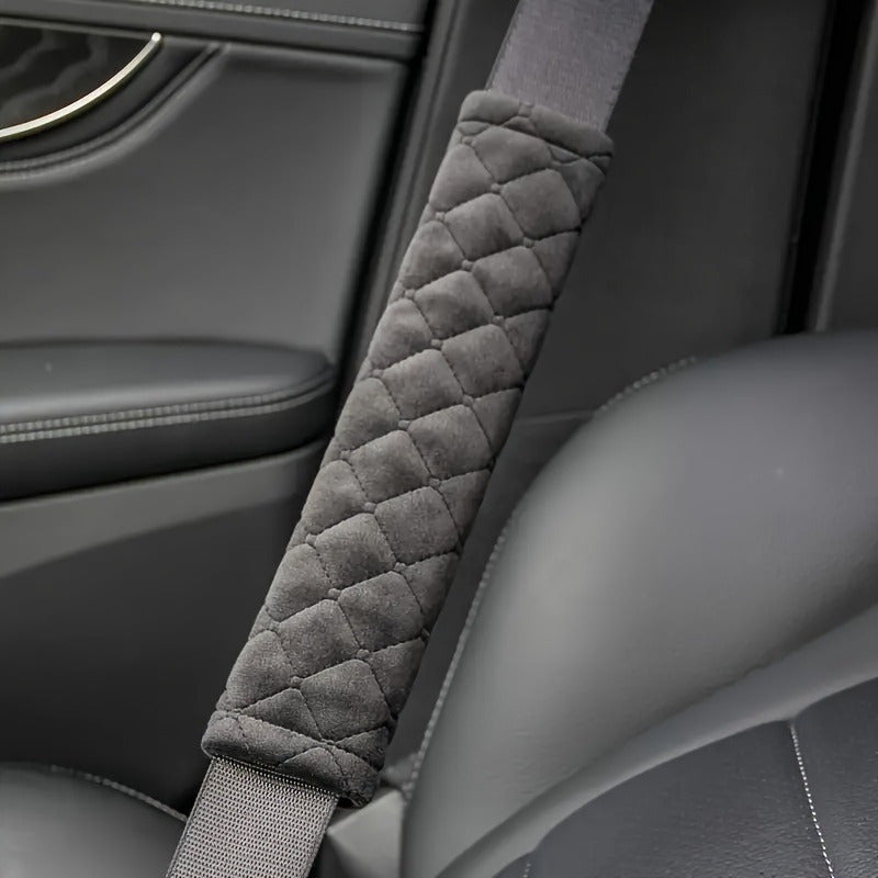 Almohadilla Acolchada de Lujo para Cinturón de Seguridad, Cubierta Cómoda y Duradera en Poliéster, Ajuste Universal para Camiones y Autos
