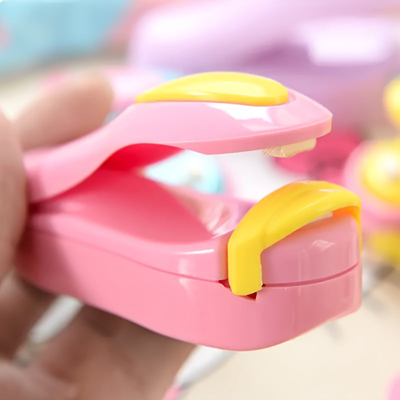 1pc Bolsa de sellado de alimentos portátil mini, herramienta de sellado de calor para almacenamiento de alimentos, gadget para el hogar, operación manual, sin batería requerida