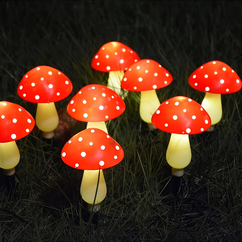 Luces Solares de Hongos - Decoración para Jardín Exterior con 8/12/20 Hongos, Iluminación Solar de 8 Modos para Césped, Fiestas y Campamentos, Ideal para Exteriores y Caravanas