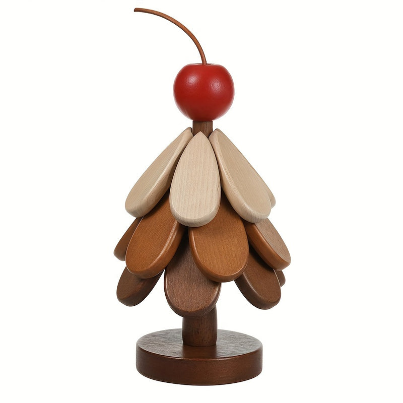 Posavasos de árbol de Navidad de madera, almohadilla creativa resistente al calor en forma de árbol, manteles individuales de madera para cocina y comedor, sin cubierta, sin acolchado, decoración del hogar.