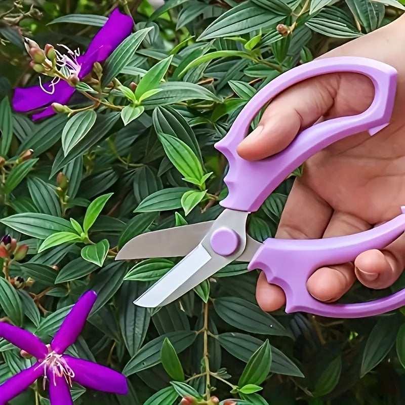 5 unidades de tijeras de poda profesional, mangos con agarre cómodo, estilo clásico, cuchillas de acero inoxidable, tijeras de jardinería manual para arreglos florales y mantenimiento de jardín, 16,99 cm
