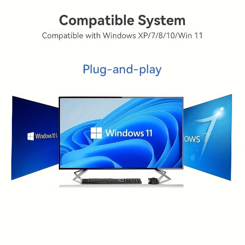 Adaptador WiFi de computadora de escritorio con velocidad de 1300Mbps, doble banda 2.4GHz y 5.8GHz, antena de alta ganancia, modo de alimentación USB, compatible con Windows 7/8/8.1/10/11, sin batería incluida