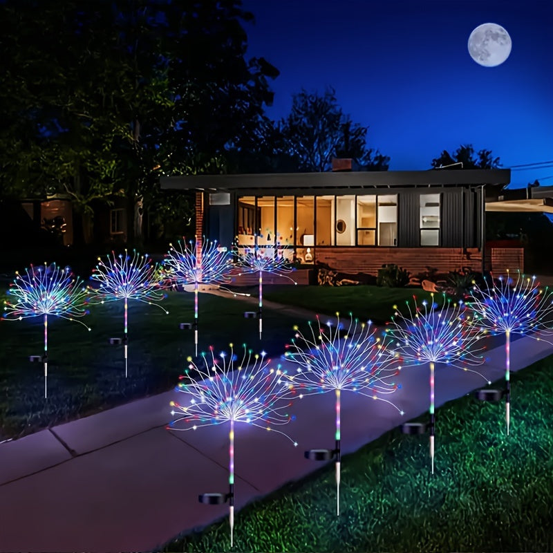 Luces de diente de león con energía solar AMill - Estaca de alambre de cobre para decoración de jardín y patio exterior, fácil instalación