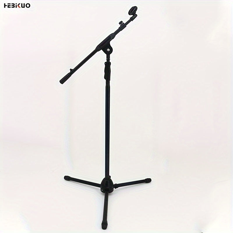 Soporte de Micrófono Metálico HEBIKUO de Alta Resistencia con Elevación Hidráulica Ajustable y Diseño de Mano para Actuaciones En Vivo