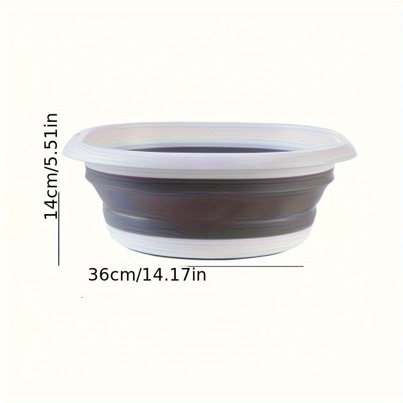 1/3pcs Bañera Plegable para Pies, Lavabo Portátil con Tapa, Cubeta Colapsable para Remojar Pies, Masajeador Portátil, Bañera de Acupresión, Adecuada para Baño, Sala o Dormitorio