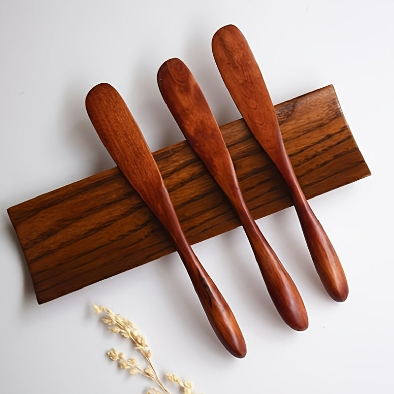 1 Unidad, Cuchillo De Mermelada, Esparcidores De Mantequilla De Madera, Para Cremas, Mantequilla De Cacahuates Y Queso, Espátula De Condimento De Postre, Para Desayuno, Herramienta De Cocina Para Hornear