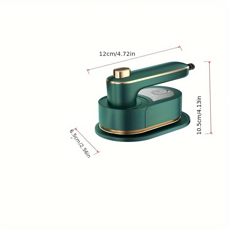 Compacto y fácil de viajar, vaporizador de ropa portátil 3-en-1 con calentamiento rápido, diseño plegable de 180°, funciones de vapor y prensado dobles, alimentación de 12V/220V, enchufe de EE. UU. - Ideal para uso en casa y universidad, vaporizador efic