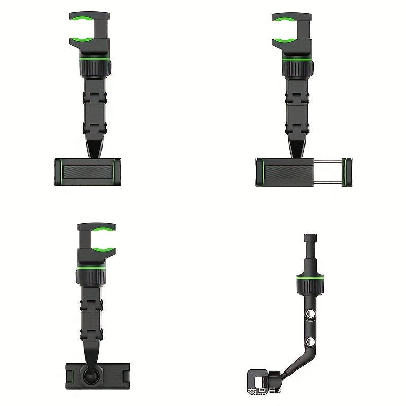 Soporte de teléfono en forma de L giratorio de 360° ajustable - Material PP premium, multiusos para coche y hogar, navegación GPS, reproducción de música, práctica de guitarra - Plástico duradero, no requiere energía, soporte de teléfono para coche