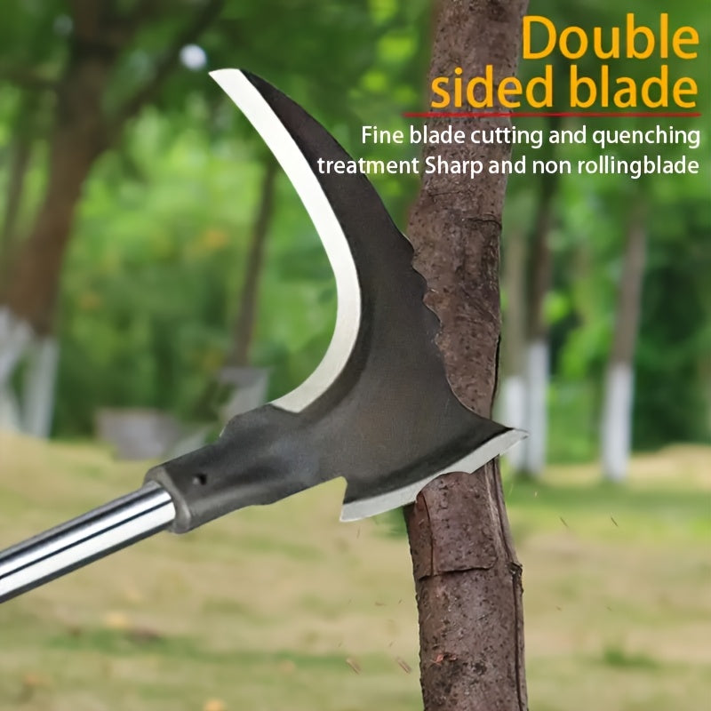 Multiherramienta de Acero Aleado Doble Cara para Jardinería, Agricultura, Camping y Supervivencia al Aire Libre - Tijeras Manuales Resistentes con Hoja Metálica Duradera | Diseño Robusto, Ideal para Bricolaje (Mango No Incluido)
