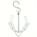 Organizador de Zapatos Duradero con Múltiples Ganchos - Verde Pastel y Azul, Ahorrador de Espacio para Uso Interior/Exterior, Balcón, Entrada, Armario, Diseño Elegante y Ligero, Secado de Calzados