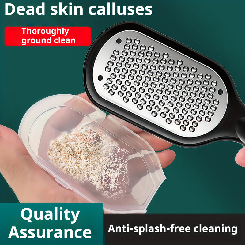 Un herramienta especializada para el cuidado de los pies, diseñada para eliminar y eliminar la piel muerta de los talones secos. Cuenta con propiedades resistentes a los salpicaduras y cuchillas de acero inoxidable, lo que la hace esencial para tratamien