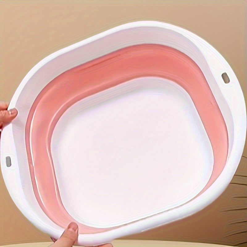1 pieza, bañera de pies portátil plegable de silicona, fregadero multiusos de plástico para el hogar, dormitorio, viajes, pedicura, lavado de manos, cuidado de uñas y spa de pies - No se requiere electricidad, no se requiere pantalla, no se requiere bate
