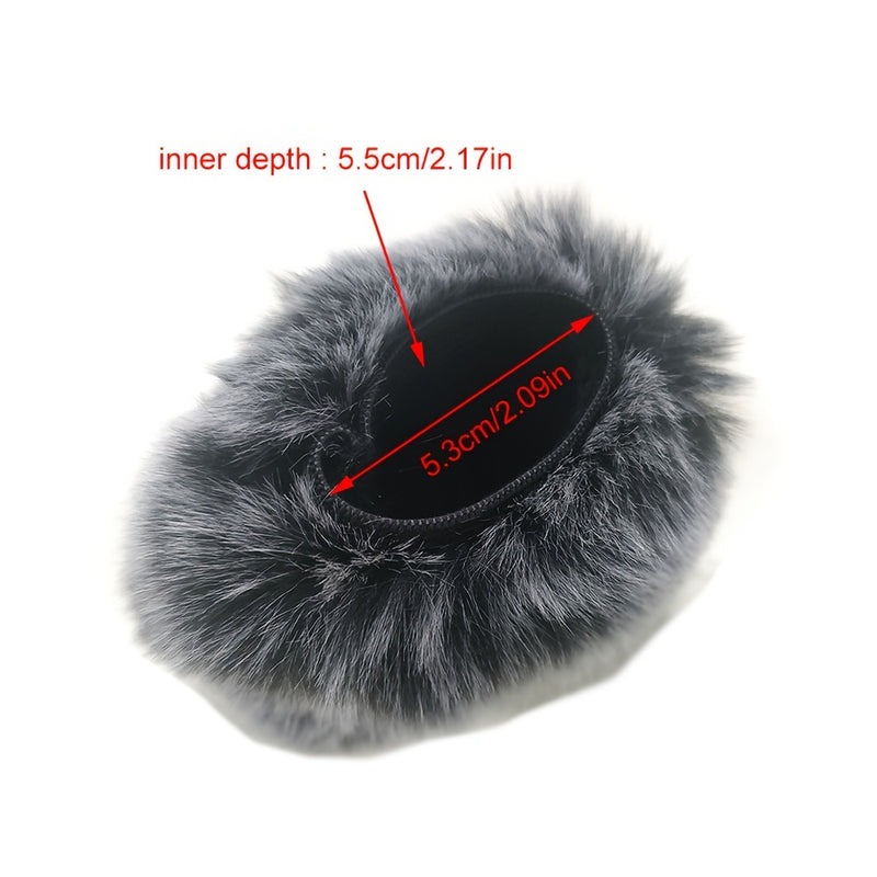 Pantalla de viento compatible con Zoom H1n Furry, conector XLR, protección contra el viento para grabaciones en interiores y exteriores, sin necesidad de batería