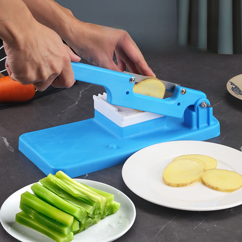 1 pieza de cortador y picador de alimentos multifuncional - Fácil montaje, desmontable para carne congelada, papas, plátanos, manzanas - No requiere batería, ideal para uso en cocina doméstica, herramienta de preparación de alimentos, diseño elegante, ma