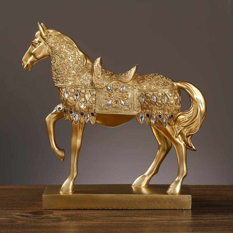 1pc Adorno de la Suerte Caballo para el Éxito Regalo de Vacaciones Modelo de Entrada de Hogar Decoración de Oficina y Habitación Regalo de Mudanza a Nueva Casa