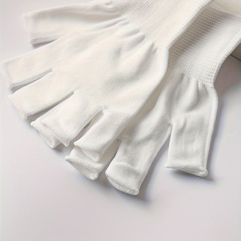 Guantes de luz para uñas - Guantes de cuidado de uñas protectores con protección, sin necesidad de electricidad, para manicura, pedicura, arte de uñas - Compatibles con luces LED y lámparas de uñas - Uso en salones y hogares, herramientas de cuidado de u