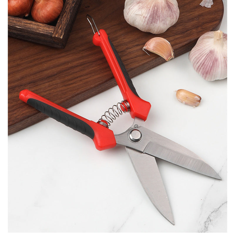 4 piezas de tijeras de poda de acero inoxidable para jardín, cortadoras manuales duraderas para ramas, frutas y flores, estilo contemporáneo, no eléctricas, diseño ergonómico, adecuadas para uso en húmedo o seco