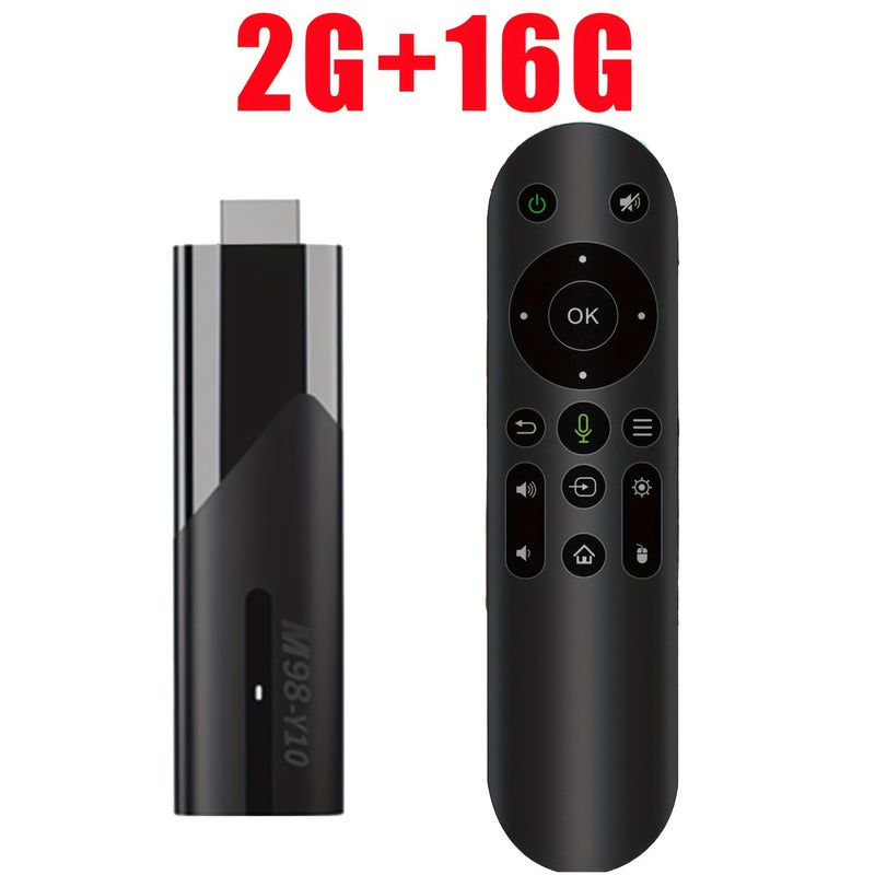 Dispositivo de streaming con control de voz de Google M98-Y10, actualizado a Android 13, mini TV Stick 4K | WiFi 6, 2.4G/5G | 2GB RAM 16GB ROM | Soporte HDR 4K | Reproductor de medios de TV inteligente mini HD, ultra compacto Plug&Play | Cine en casa por